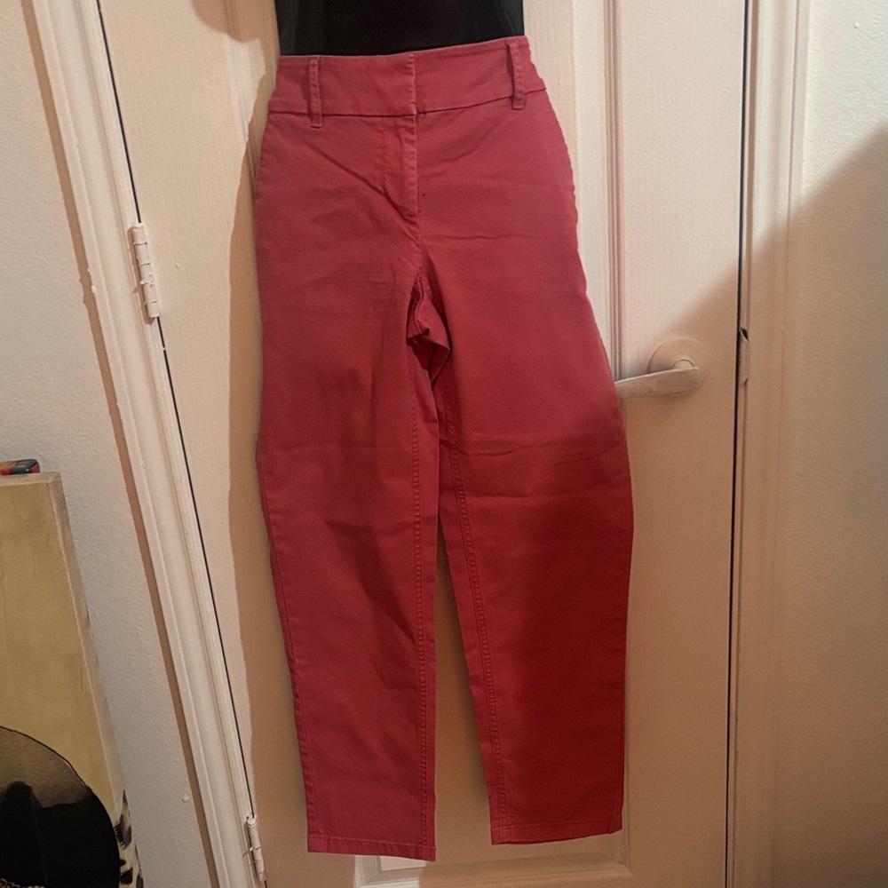LOFT Women's Cropped Pink/Coral Pants